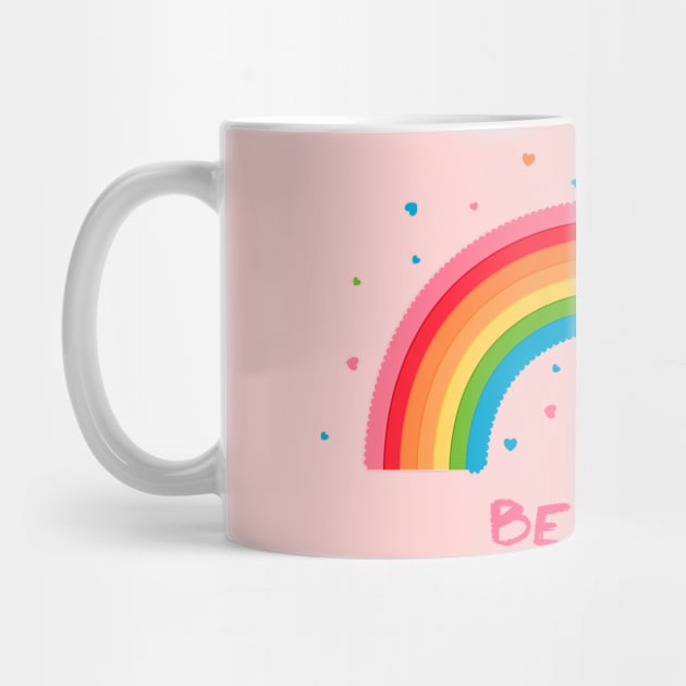 Be Kind - Cute Rainbow by Clicky Commons